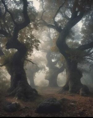 Dryads are tree fairies tied to specific trees in Greek mythology and worldwide folklore
