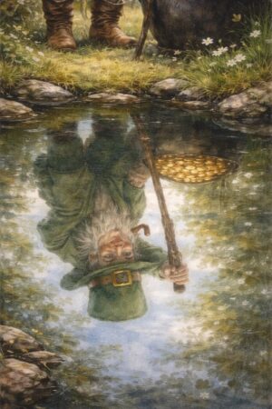 The Leprechaun, a famous Irish fairy known as a cobbler and gold hoarder