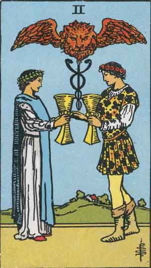 two of cups meaning | two of cups reversed
