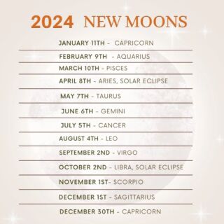 New Moon dates of 2024! 🌑

Save this! ✨

#newmoon2024 #newmoon #newmoonritual #newmoonmagic #newmoonenergy #witchyaf #witchcraft101 #magickal #witchywoman #witchyways #witchylife #witchlifestyle
#babywitch #witchcrafts#witchessociety
#witchesofinstagram🔮🌙 #witching #witchtips
